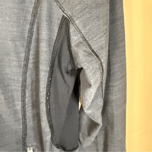 Lululemon Run Nada Black Gray Lace Full Zip Size 6 Activewear Jacket Reflective