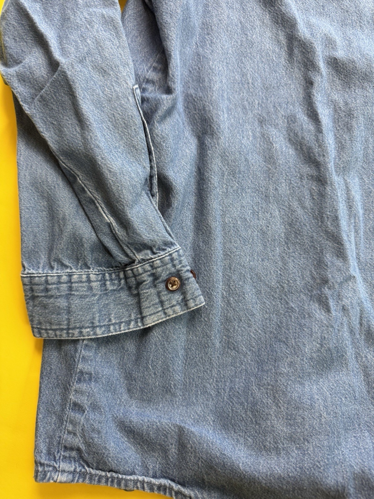 Vintage 90s Scooby Doo Cartoon Network Denim Button Up Shirt Womens XXL