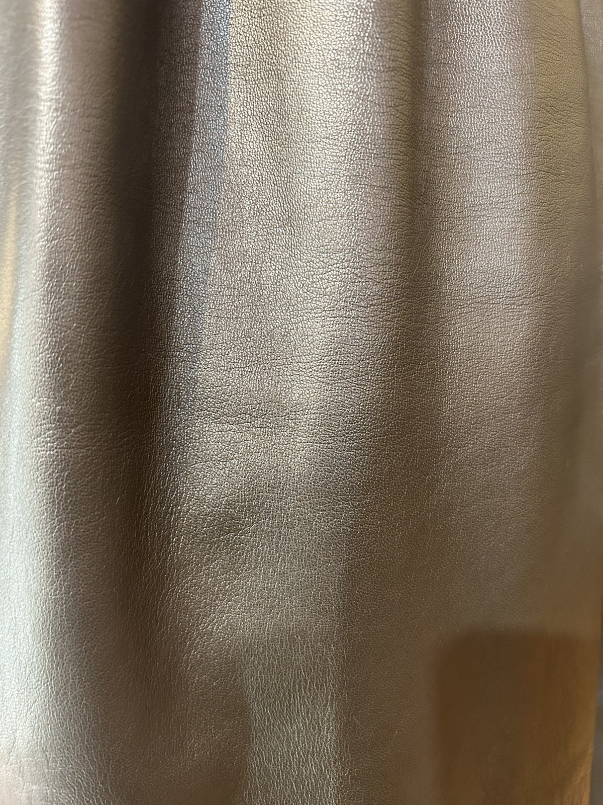 Vntg 1970s YSL Rive Gauche Brown Lambskin Leather Pants, Sz 26 Waist