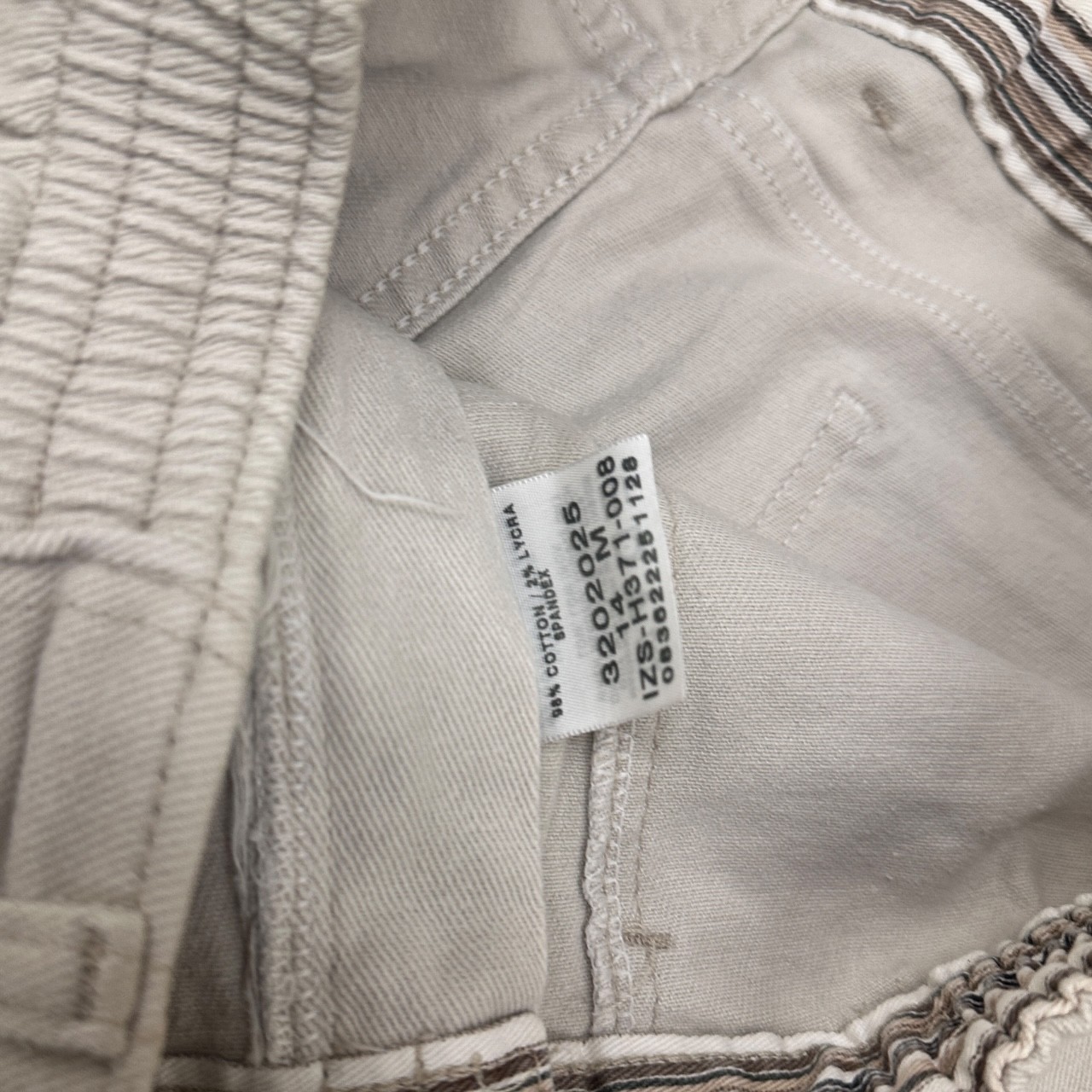Vintage Lee Capri 3/4 Length Jeans Cream W33 L19