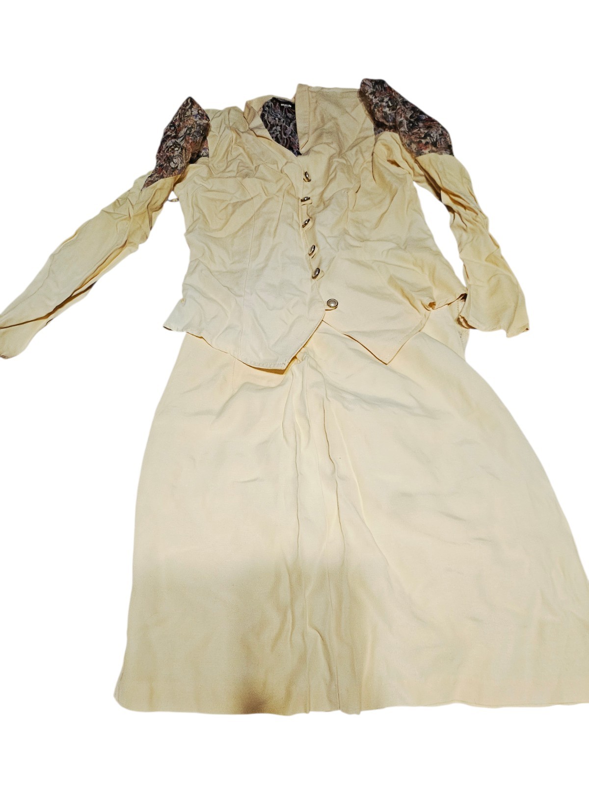 Blondie and Me Ivory/cream 2pc Skirt Suit Size 00 (24 Inch Waist)