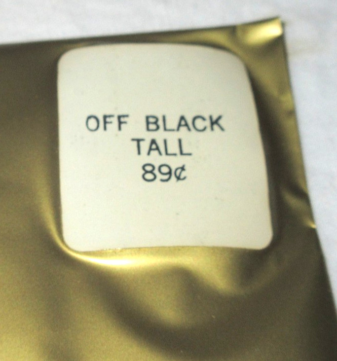 Vintage Arthur Murray Off Black Seamless Nylon Stockings 60s Off black Tall LOT