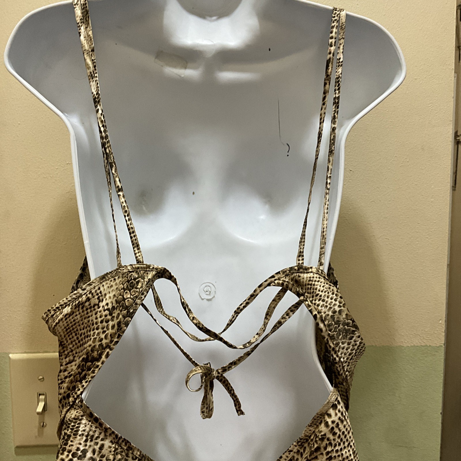 Vintage Inner Most Snakeskin Print Lingerie #0005