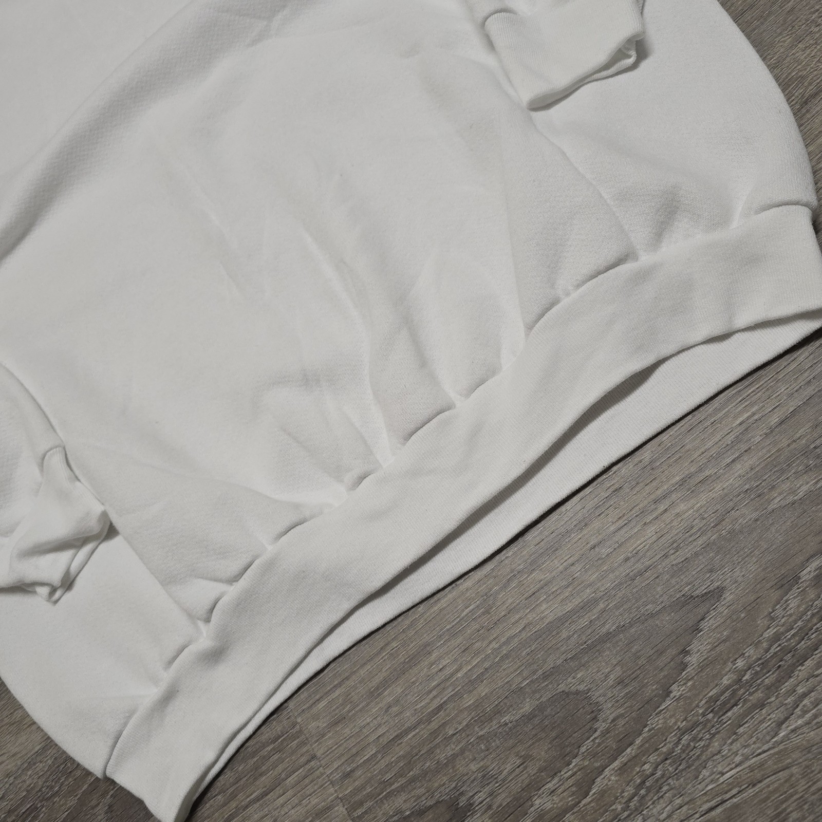 Vintage Ladies Fruit Of The Loom Blank White Sweatshirt USA Made XL Raglan 90s