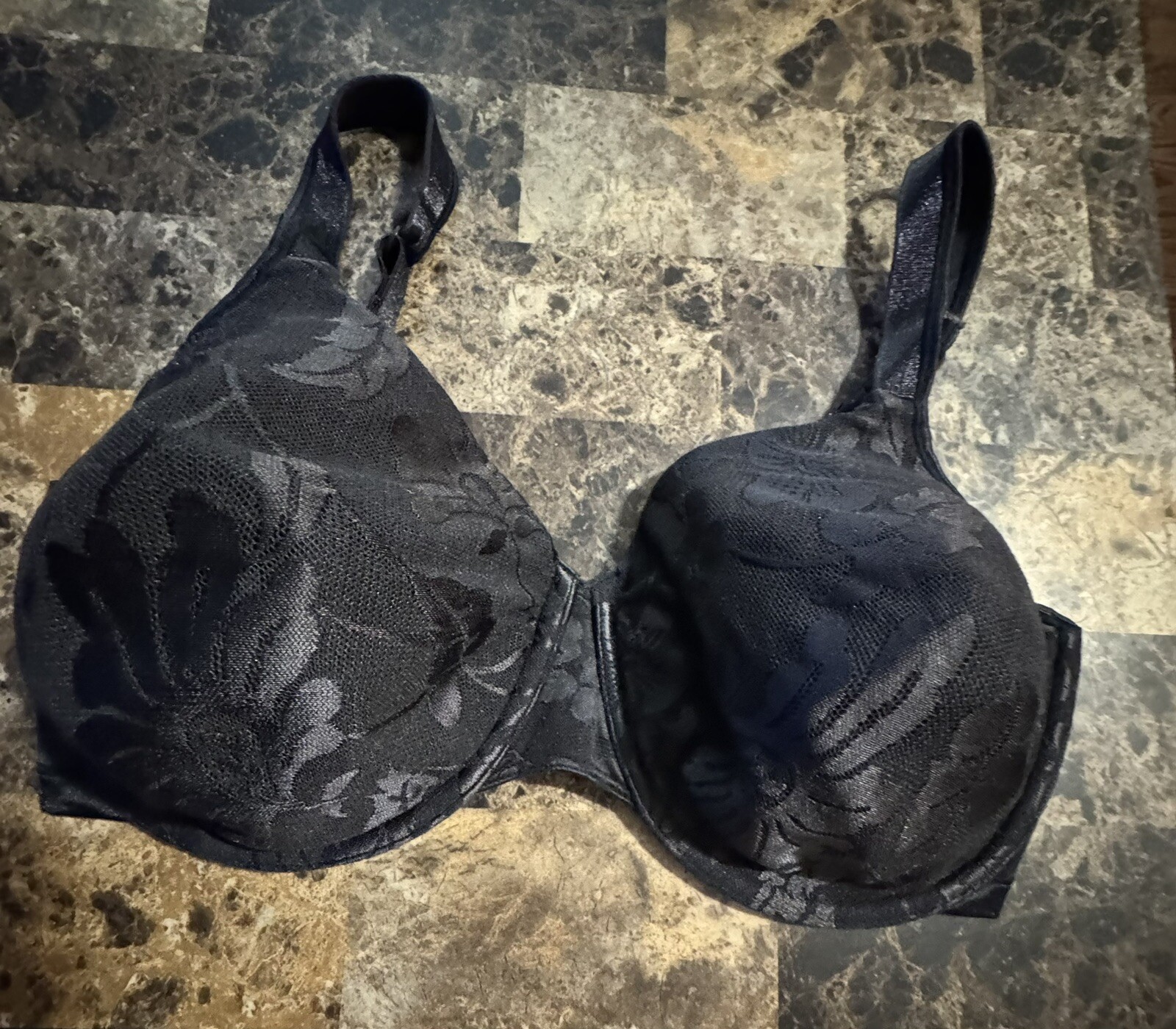 VINTAGE PLAYTEX BRA! 40 DD. BLACK