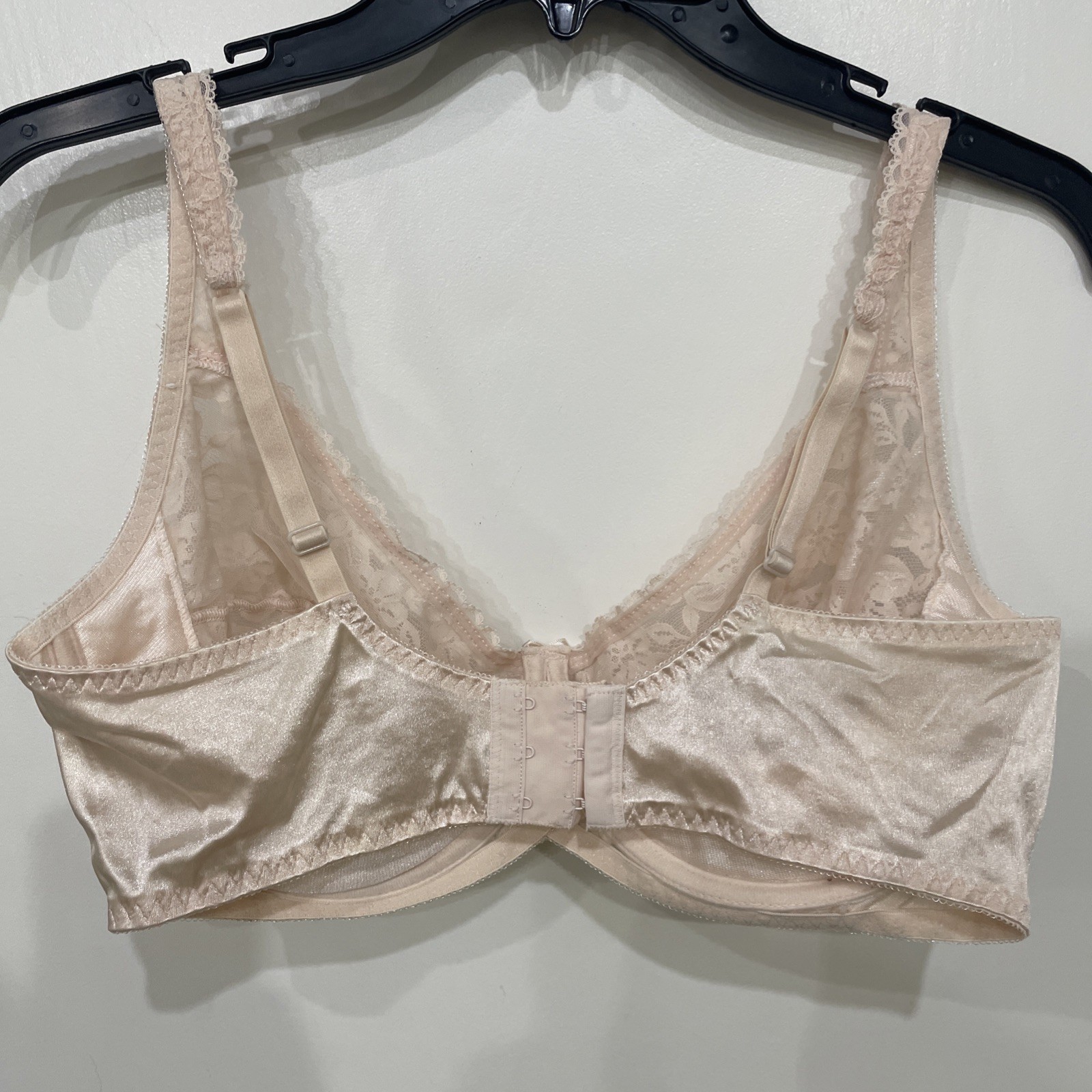 Vtg Bestform Bra 6417 40DD Underwire Lace Sheer Pin Up Coquette Romantic Dainty