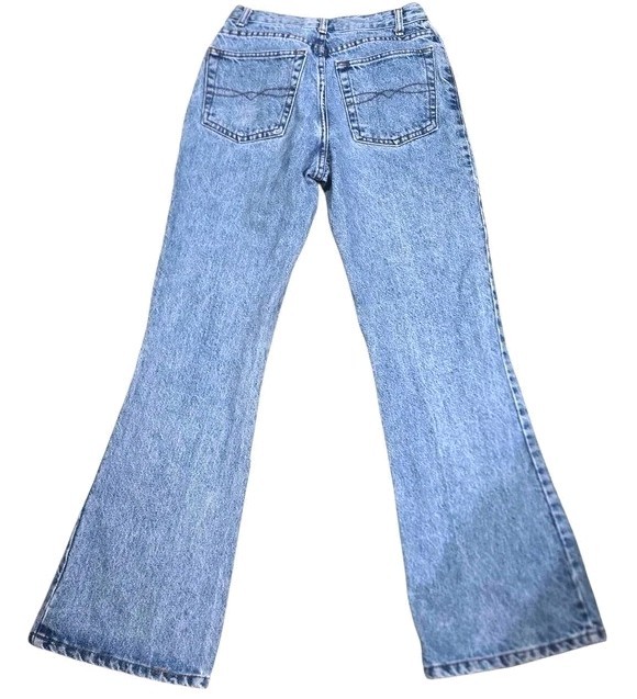 Vintage 90s Photo Products Flare Jeans Women&rsquo;s 26×30 High Rise Button Fly Y2K