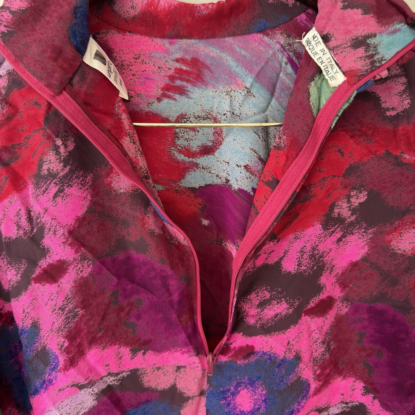 Vintage Emanuel Ungaro Parallele Paris Women&rsquo;s 1/4 Zip Pullover Floral Medium