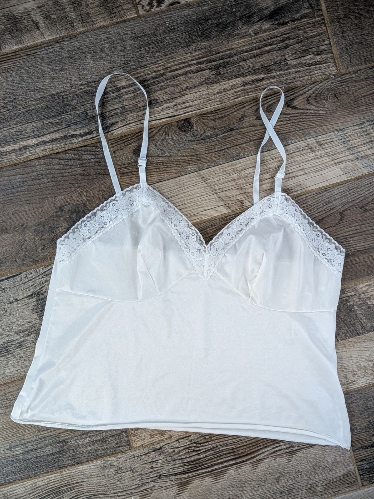 LOT 2! SIZE 38/44💋Vtg Shadowline Slip Camis Camisole Negligee Lingerie Nylon