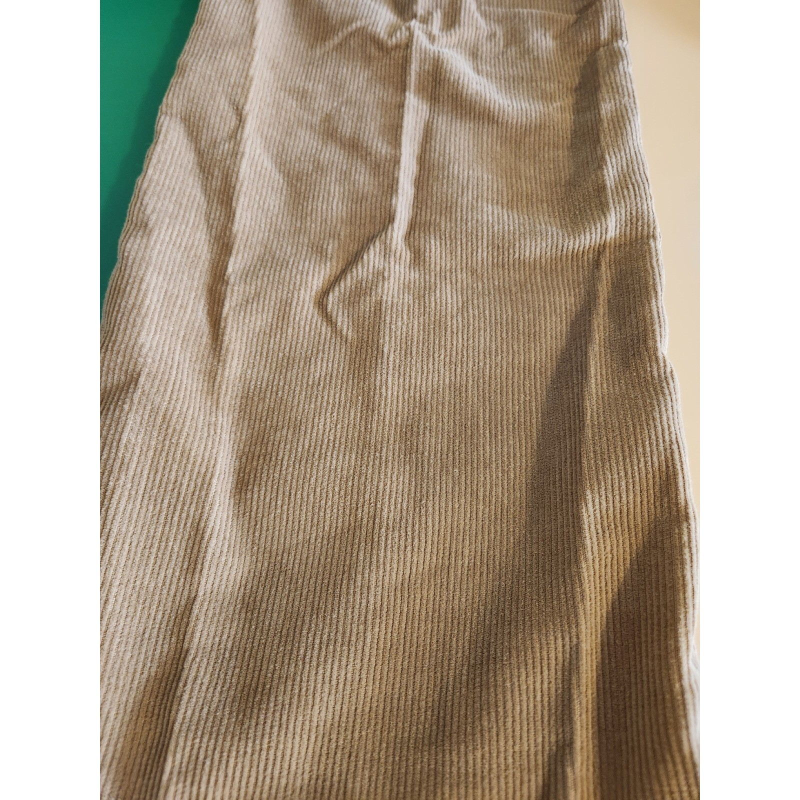Sears The Corduroy Collection Trousers Women 32 Tan Vintage Wide Leg High Rise
