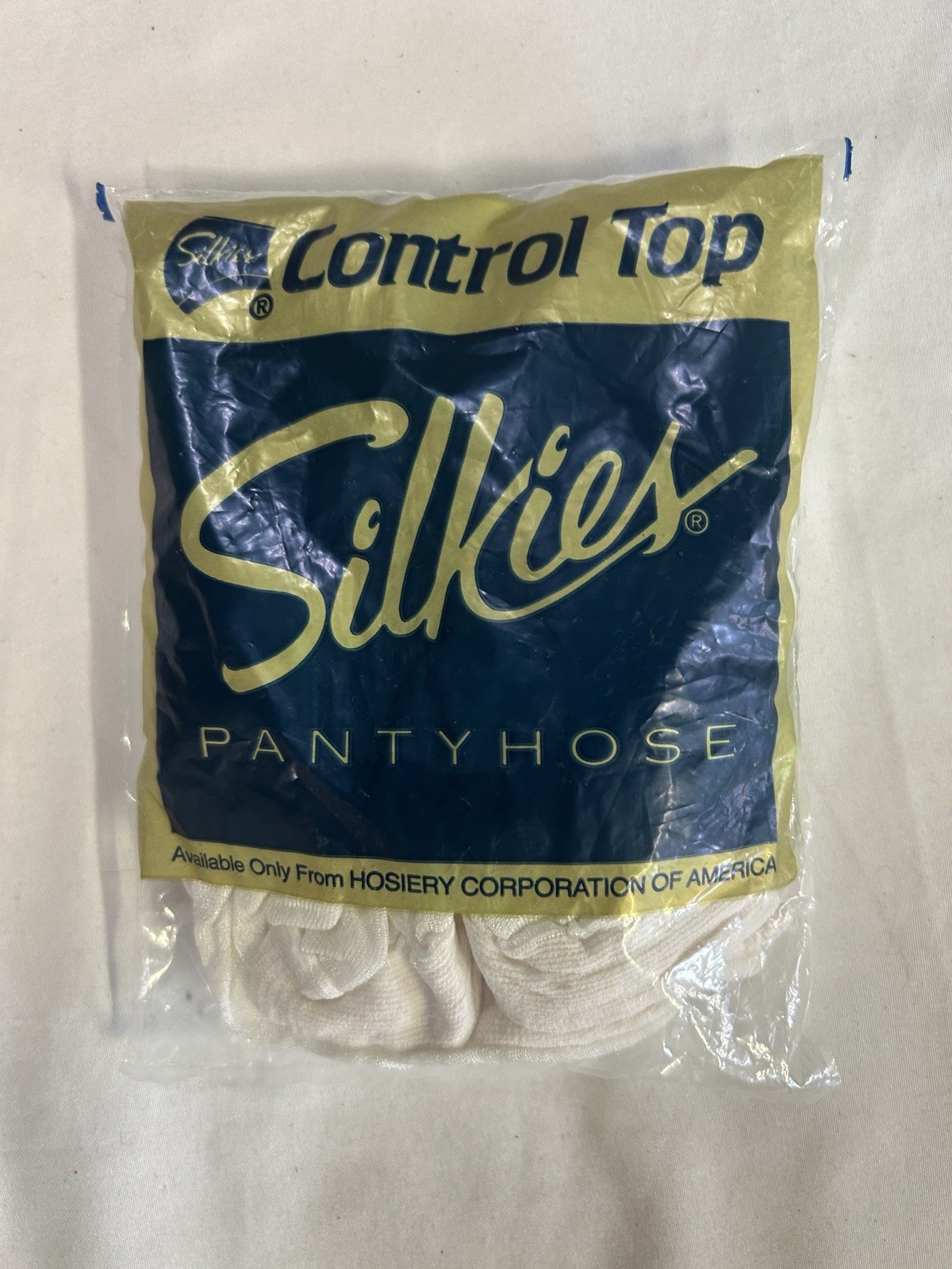 Vintage Silkies Control Top Pantyhose 108 White Medium