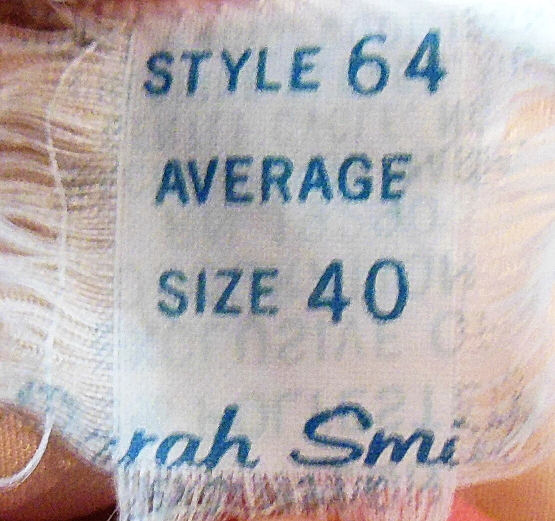 SARAH SMITH BEIGE STRETCH LACE SLIPPERY CREPE LIKE FULL SLIP 40 42 44 46 VGVC