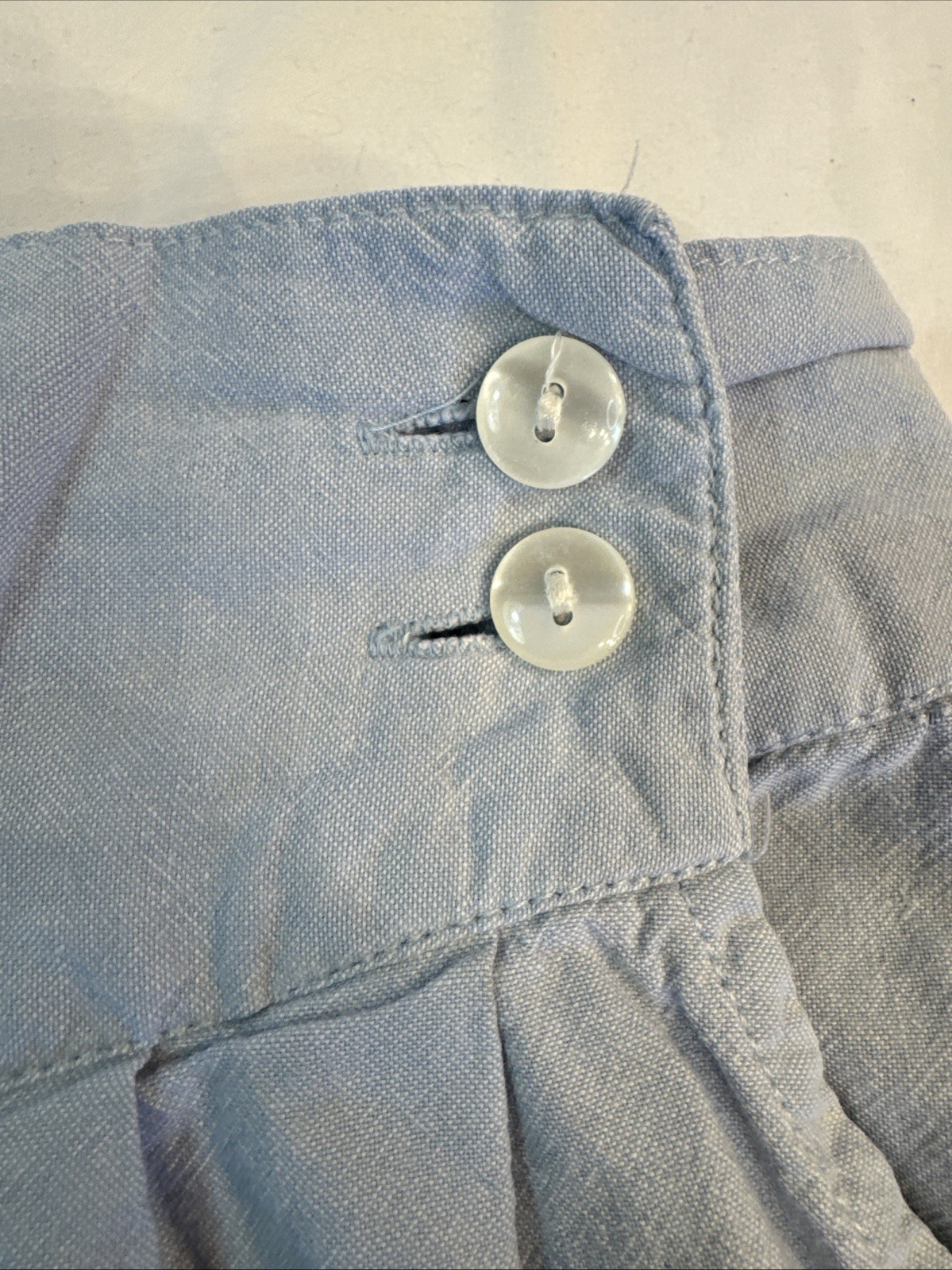 Vtg Jane Ashley Cotton Shorts Button Zip Sz L