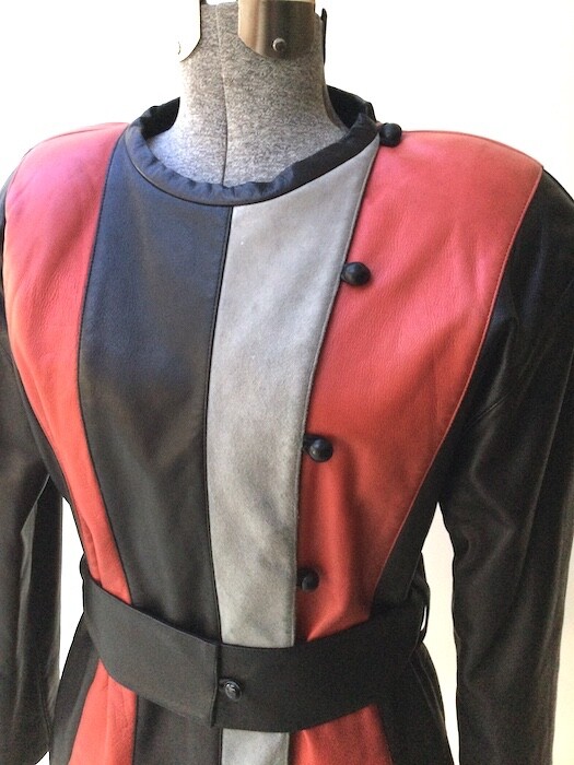 Vintage 1980s Courreges Leather Jacket
