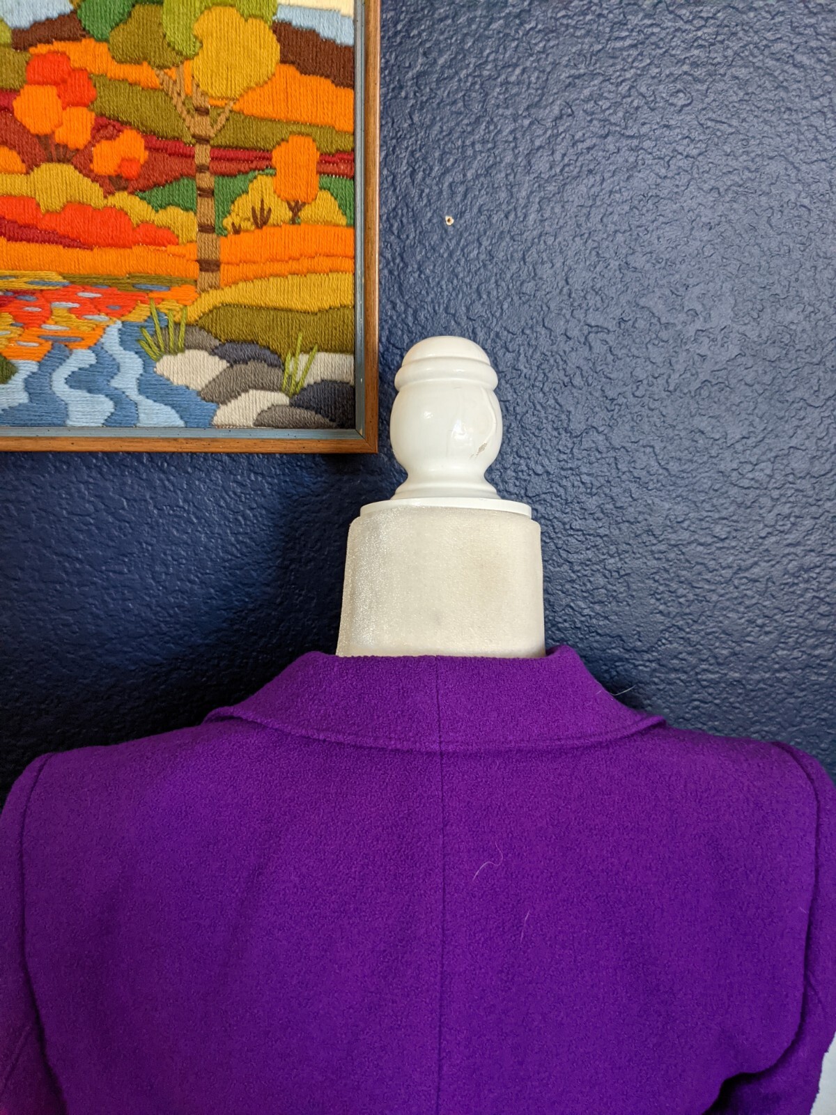 VTG Escada Margaretha Ley Purple Button Career Blazer Jacket Sz 36 Medium M
