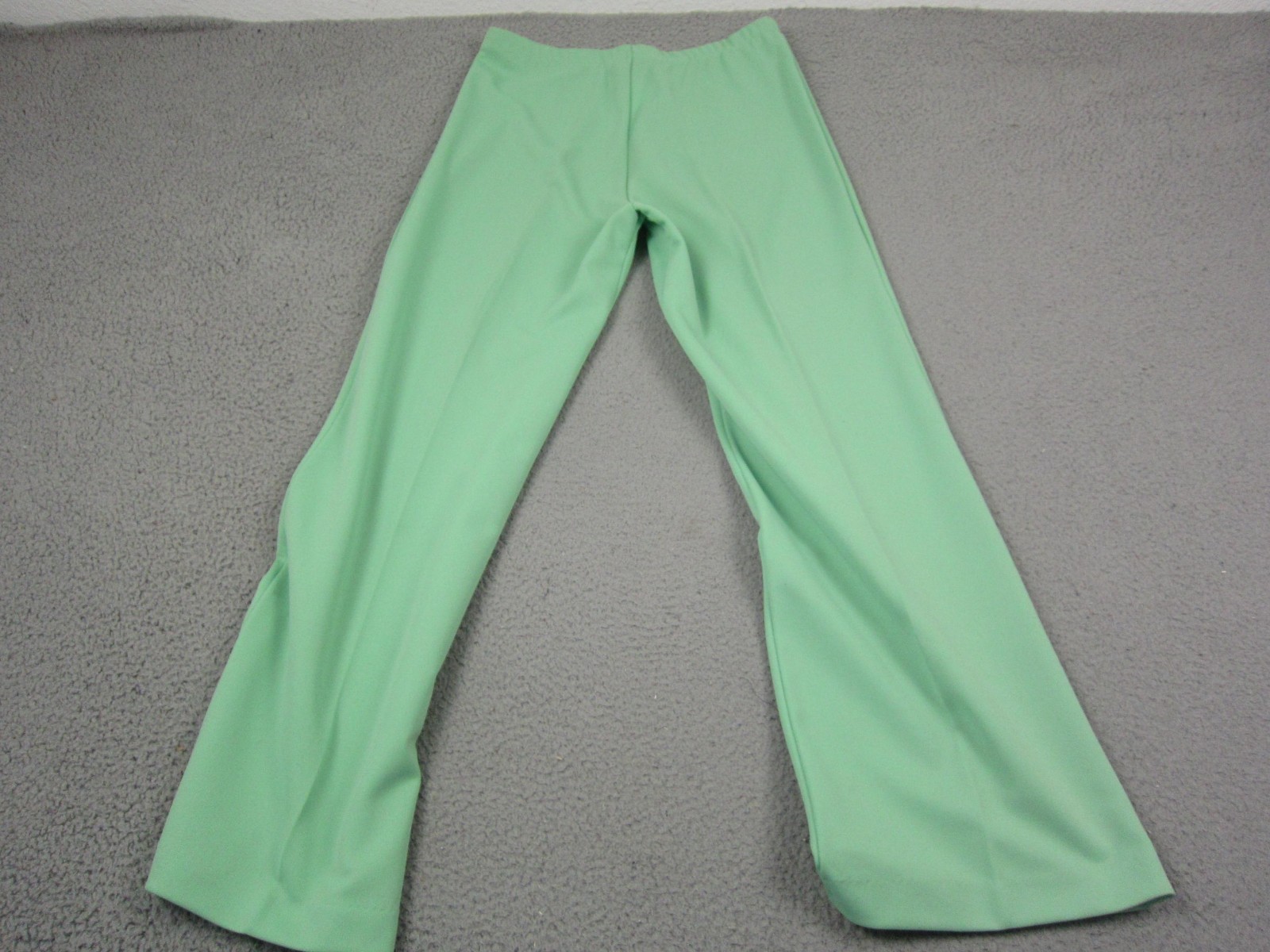 Vintage Disco Shirt Pants Set Womens 13/14 Green MOD Leisure 60s 70s Pantasticks
