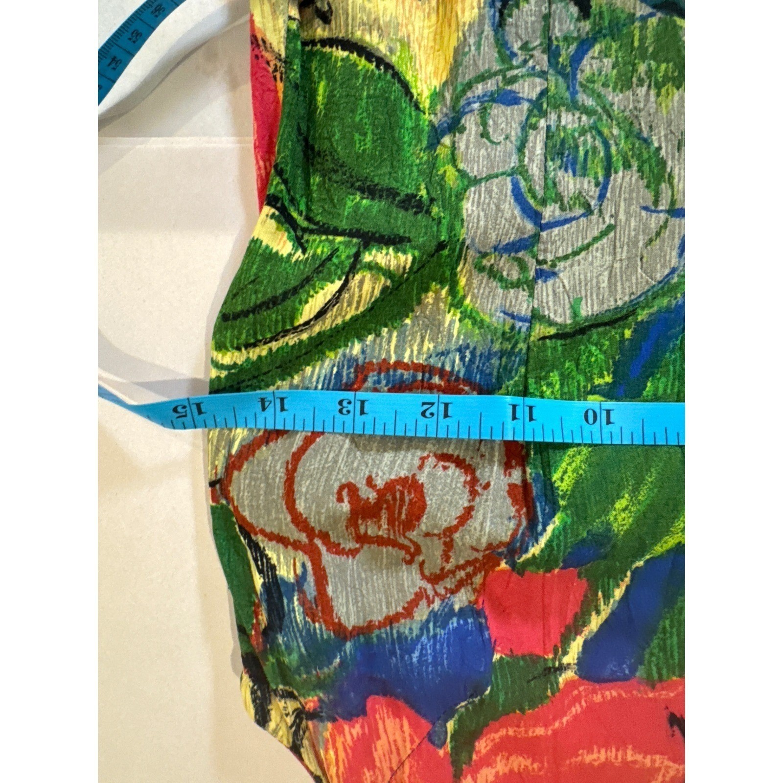 Jams World Vintage Floral Crushed Rayon Sleeveless Sheath Dress Multi Size 7