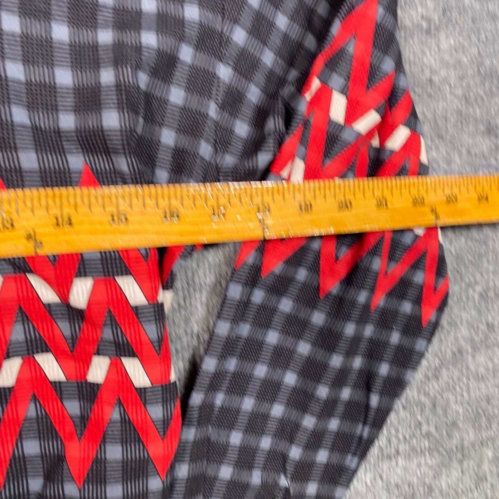 Brooks & Dunn Panhandle Slim Western Crop Shirt Plaid Red Chevron Womens Small