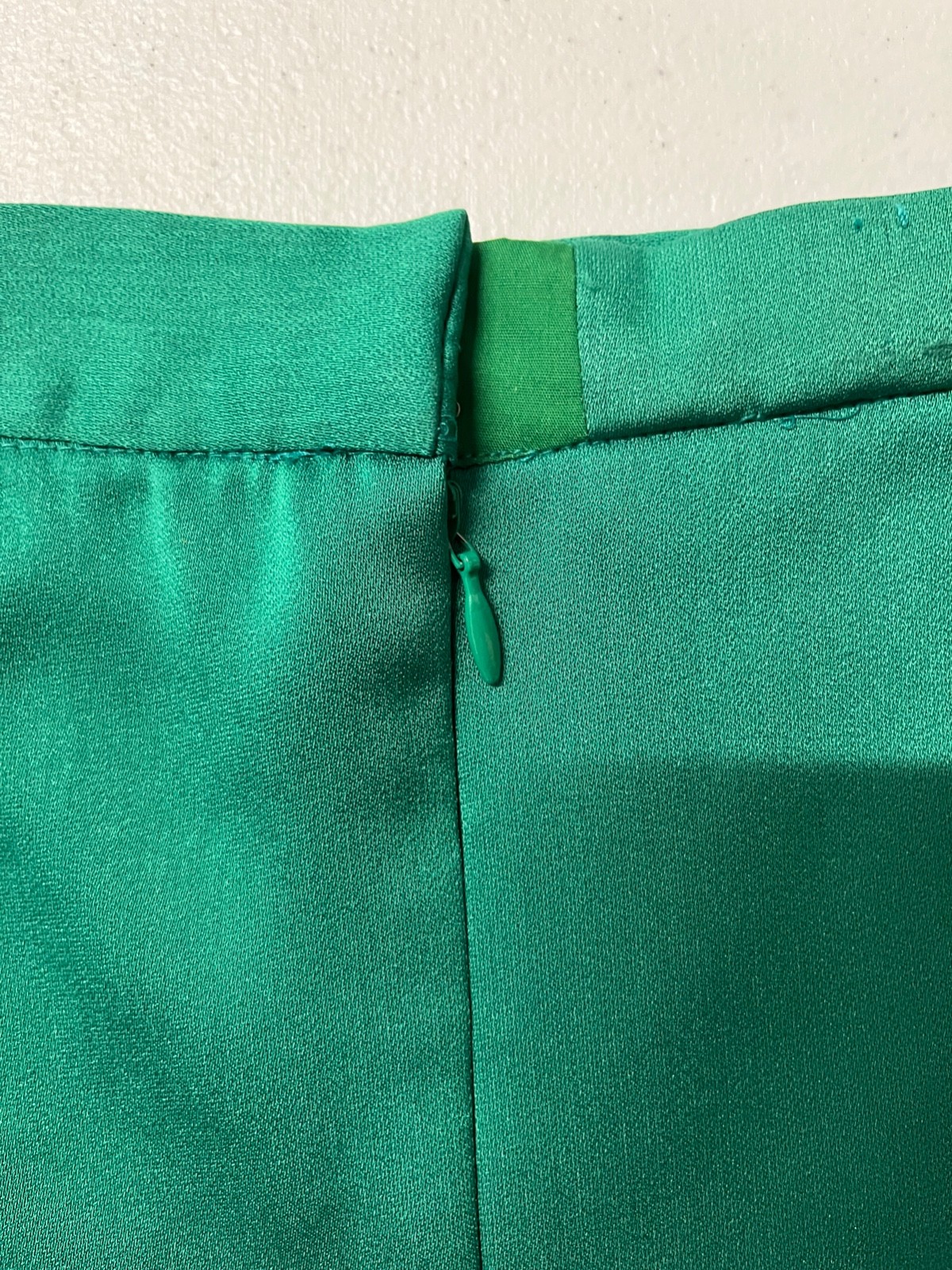 Vintage 80s Dynasty green 2PC Peplum Skirt Set by Rina di Montella Size 8