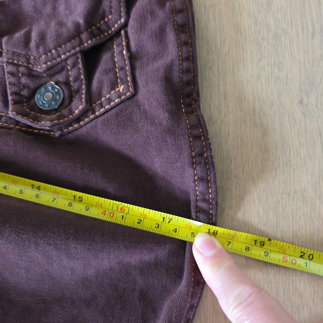 Vtg Alexander&rsquo;s Bell Bottom 100% Cotton Pants Front Pockets Zippers Maroon Sz00