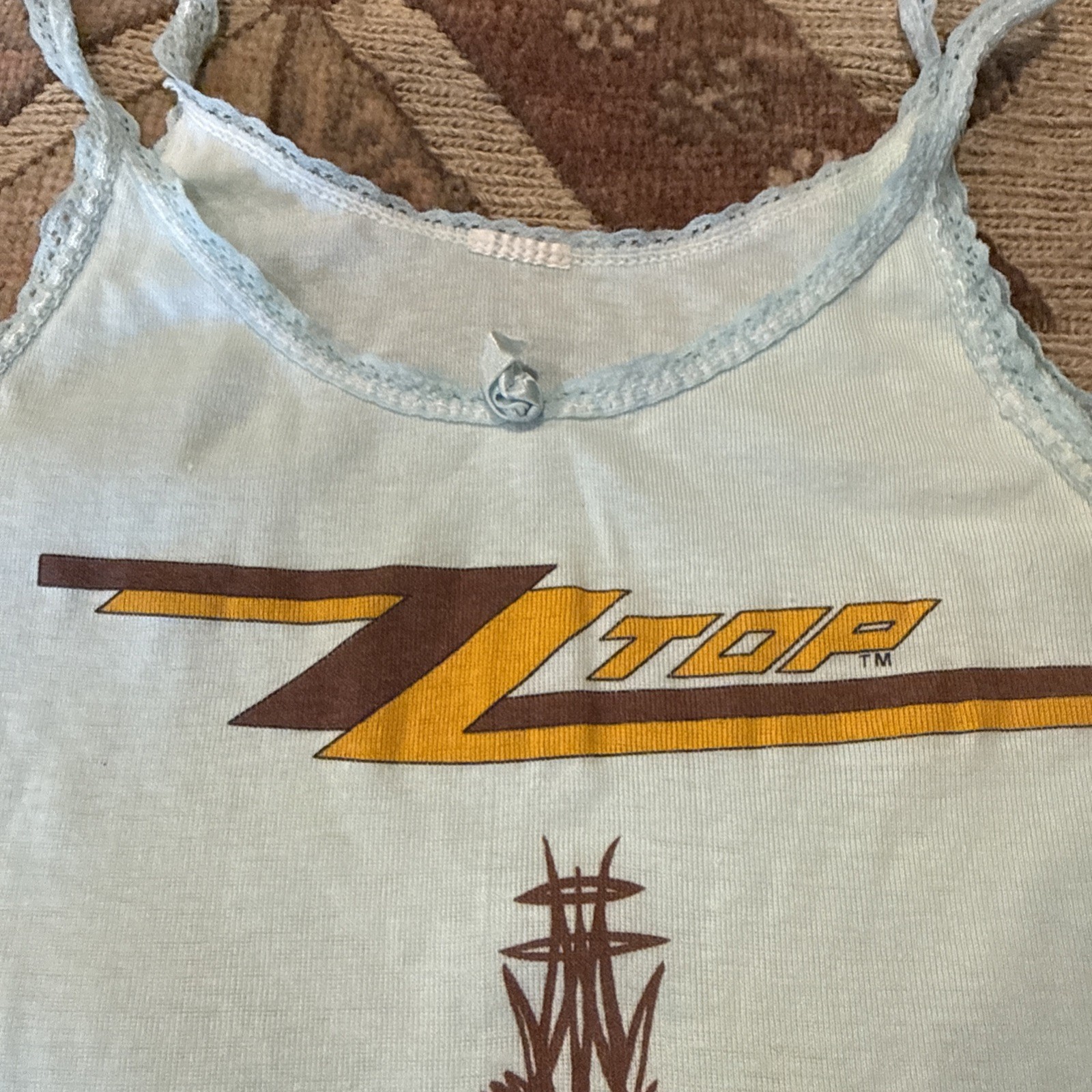 Vintage 1980S ZZ Top concert, tank top shirt XS -S give me all your loving Rare