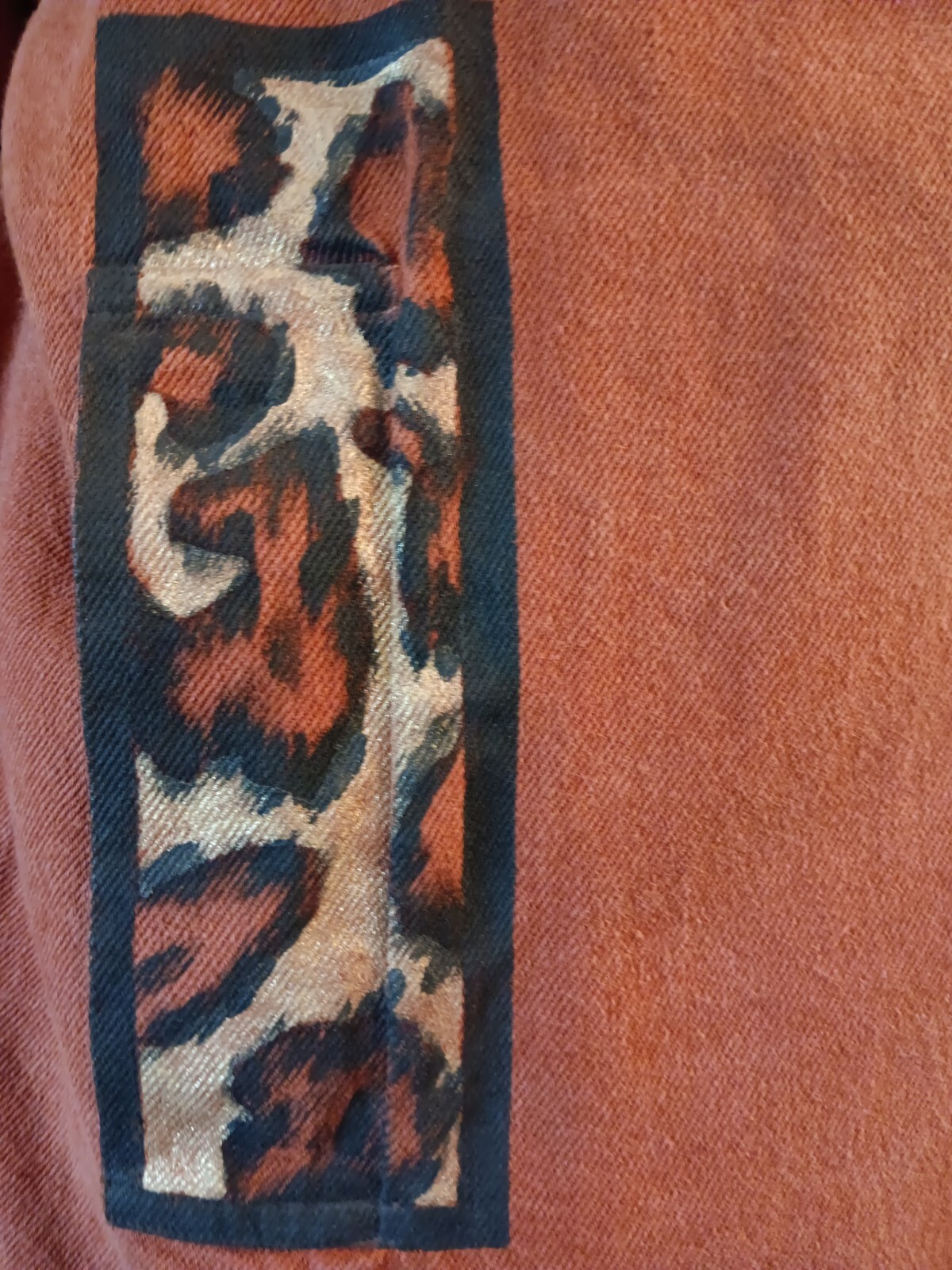 Vintage A YOZIE Hand Painted Long Coat – 100% Cotton Denim – Signed – One Size
