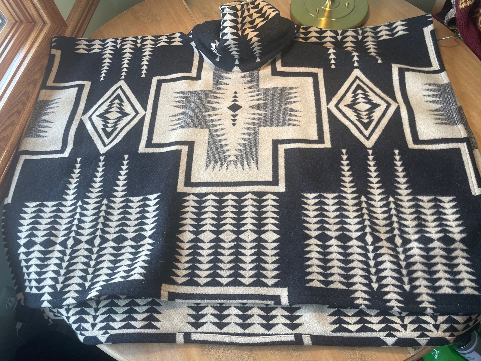 131 PENDLETON Harding wool poncho Portland Collection one size Penobscot Rare