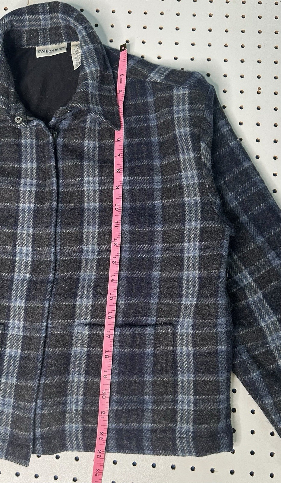 Vintage Wool & Cotton Jacket Size Medium Fashion Bug