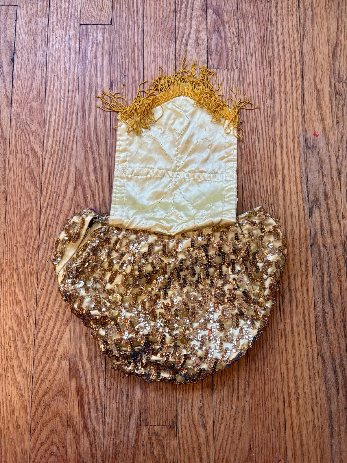 1930’s Burlesque Showgirl Sequined Hot Pants With Fringe