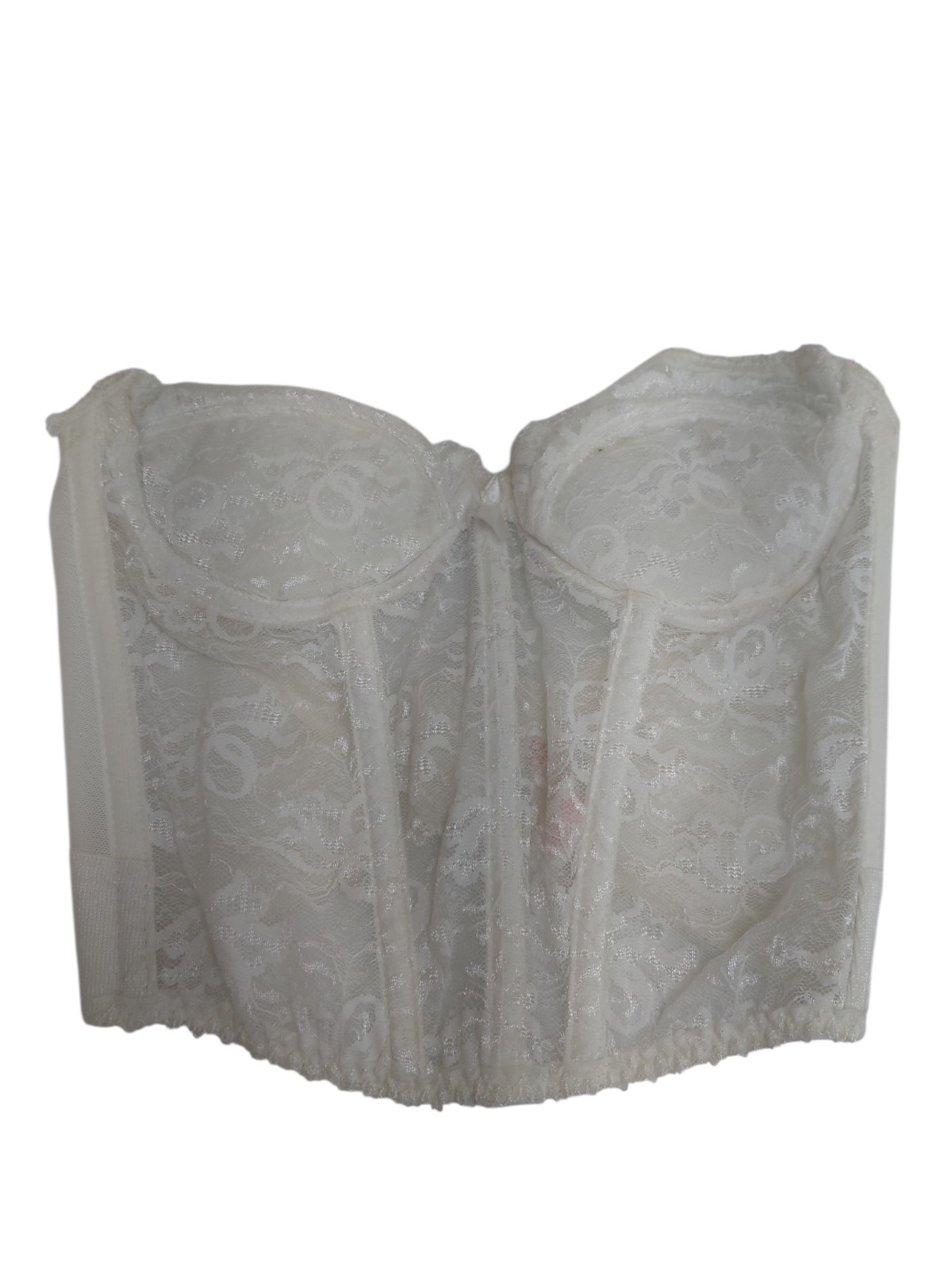 Vintage Backless By Smoothie White Laced Corset 34C