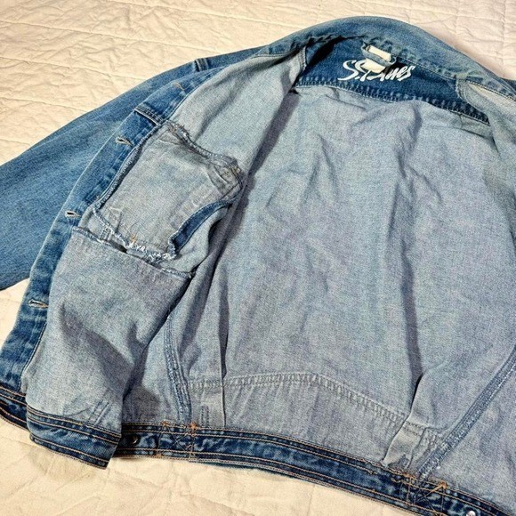 Vintage S.P. Blues Denim Jacket – Men&rsquo;s XL / Women&rsquo;s XXL–XXXL – 90s Oversized