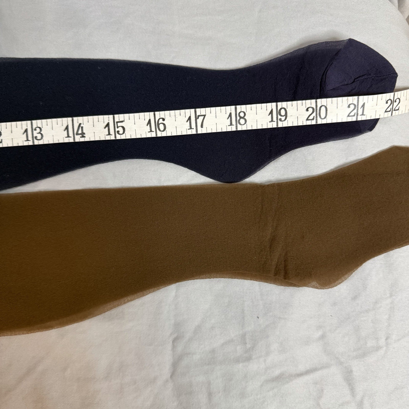 Cannon Little Secrets Stretch Seamless Stockings Vtg 1960s Coffee Navy 4 Pairs