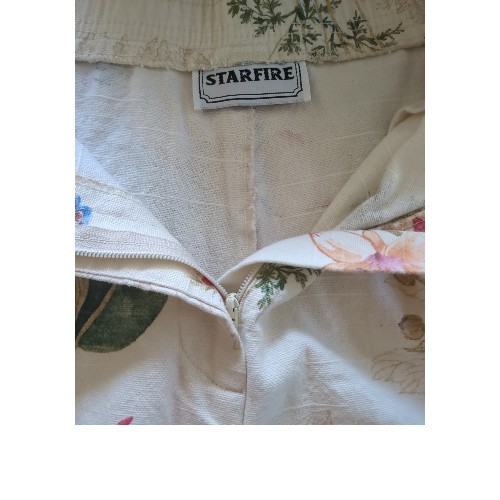 Vintage Starfire Botanical Wildflower Cotton Shorts Sz 12 Cottagecore Academia