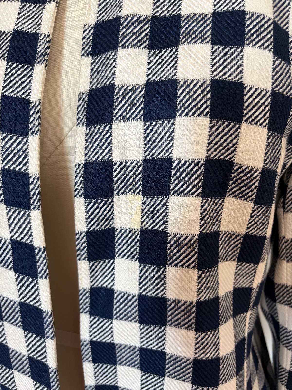 Vintage 1970s Country Suburbans Gingham Blazer Jacket ILGWU Union Made Size 12