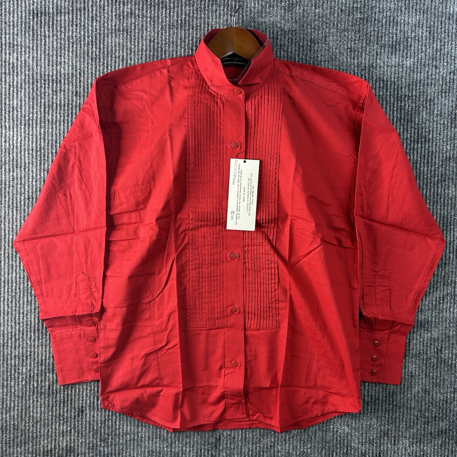 Vintage Western Shirt Womens Small Red Jordan And James Button Down With Tags