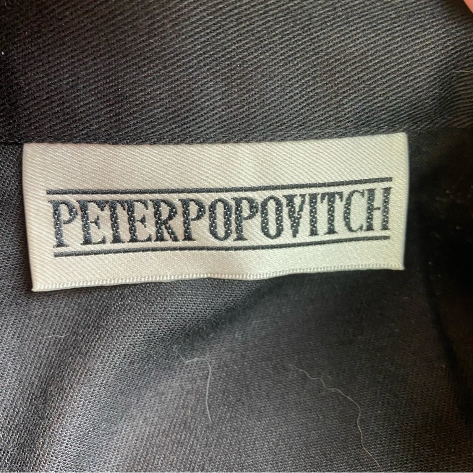 Vintage Peter Popovitch Celestial Nautical Embroidered Blouse Size L