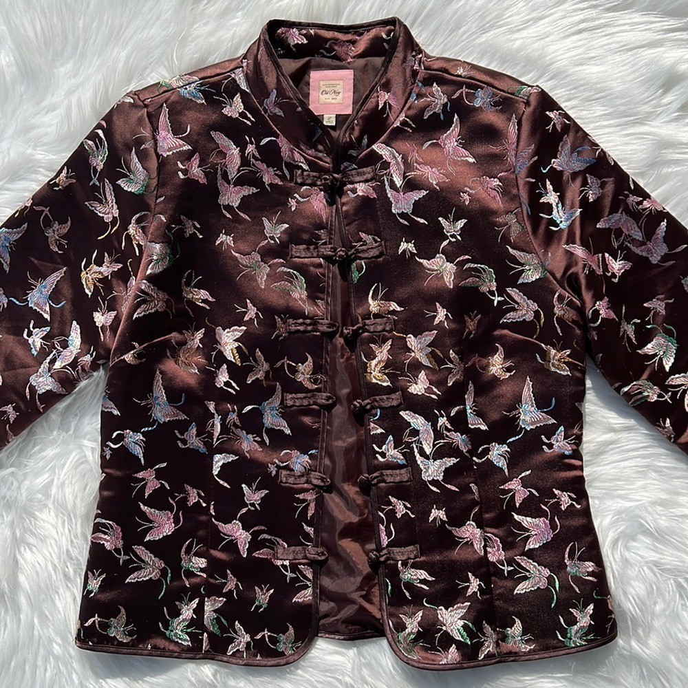 Vintage Old Navy Butterfly Oriental Style Jacket