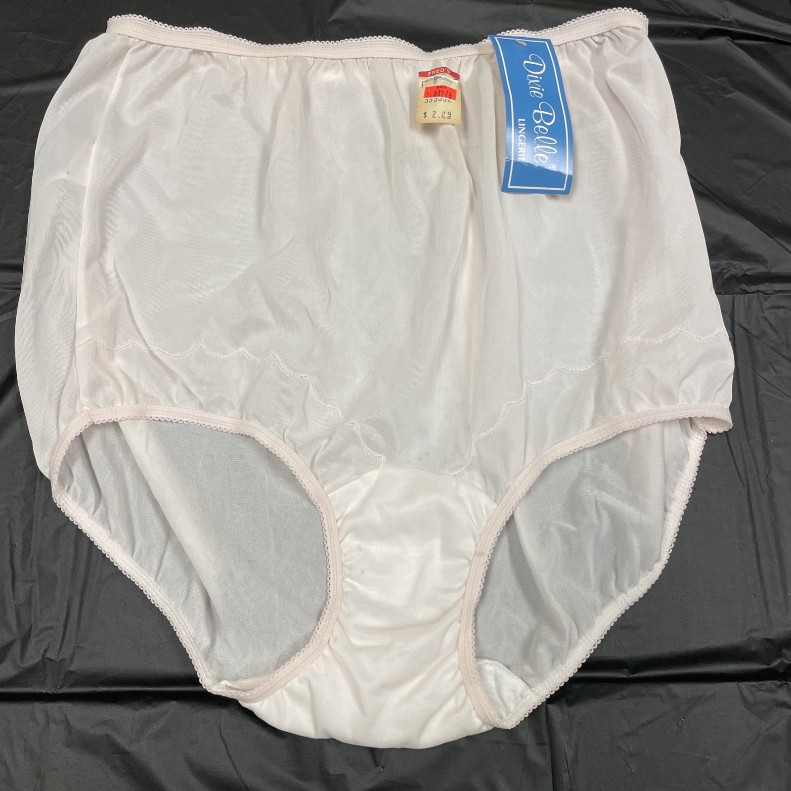 Dixie Belle NWT Vintage High Rise pink Nylon Gusset Granny Panties Sz 9 movie
