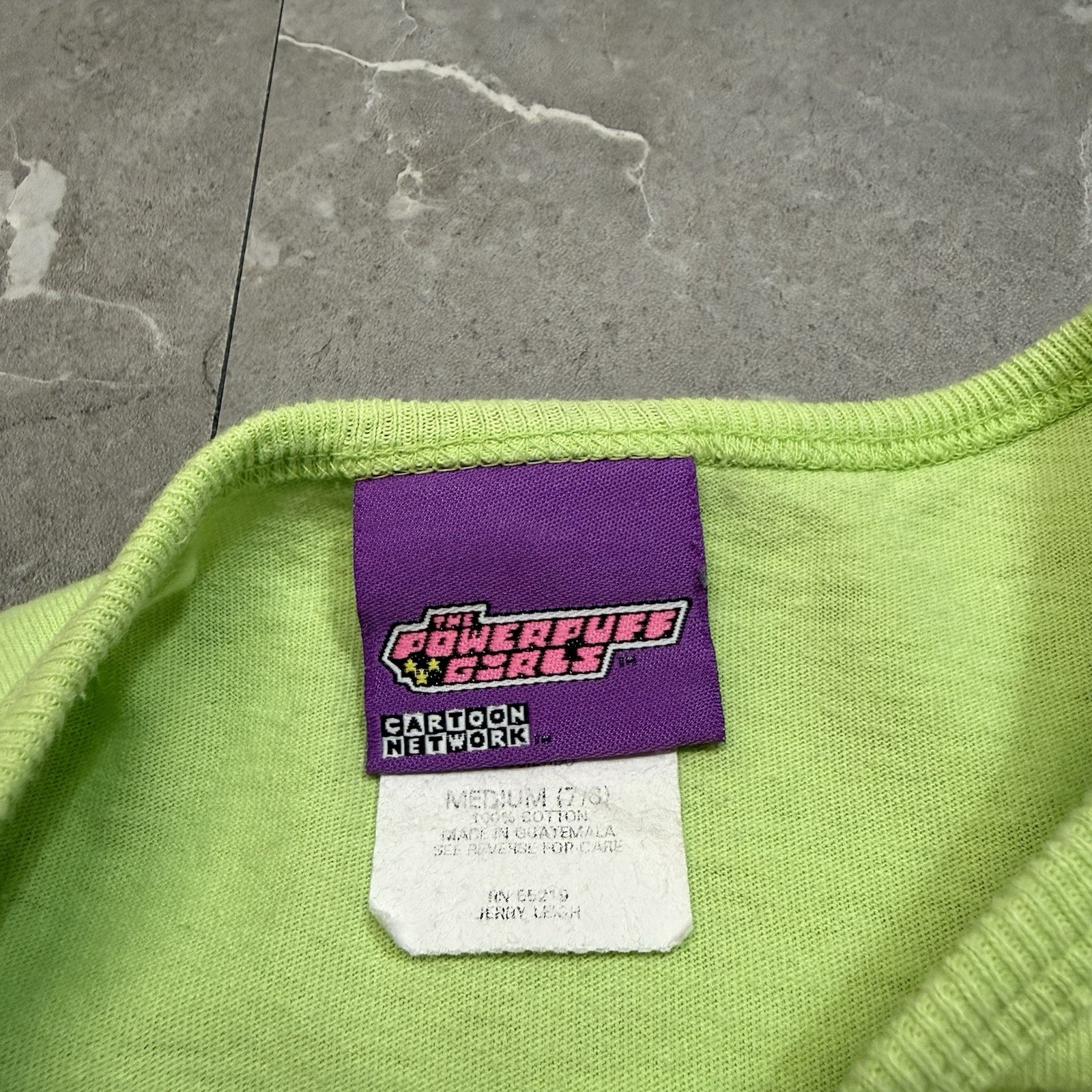 Extremely Rare Y2K Vintage Powderpuff Girls Cartoon Network Baby Shirt Size XS