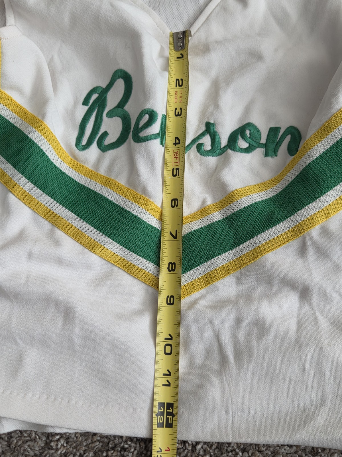 Vtg 70s 80s Dehen Knitting Co Cheerleader Skirt Sz 13 & Top Sz 36 USA Polyester