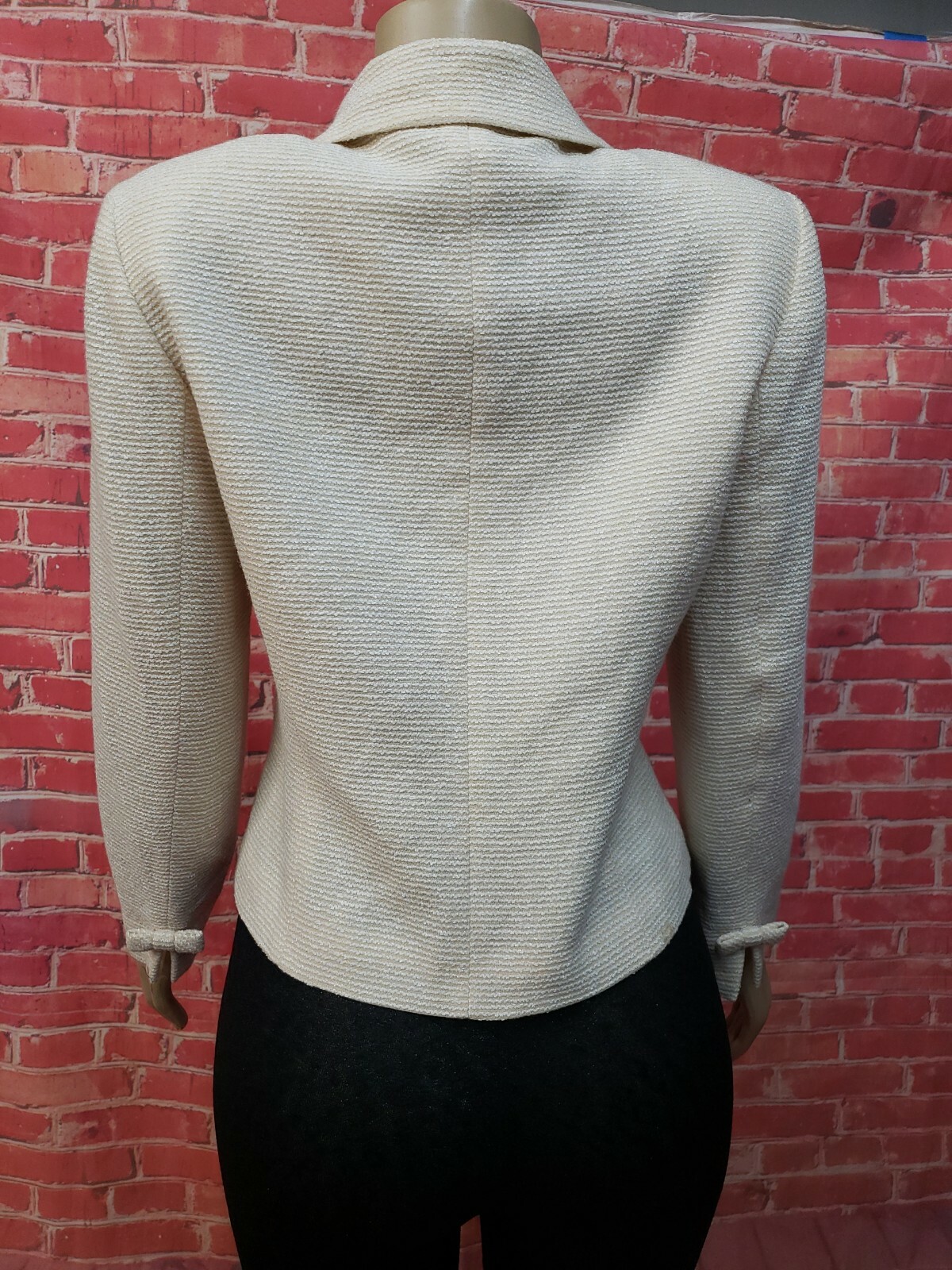 Courreges Paris, Designer Cream Women&rsquo;s Vintage Buttoned Jacket Sz M? #C