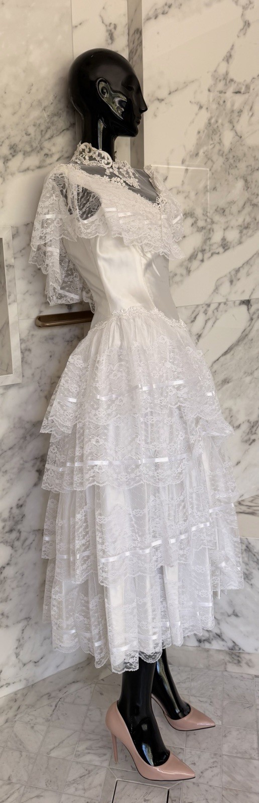 Vintage Flirtations A Division Of Alfred Angelo Lace Dress Bridal Cocktail Party