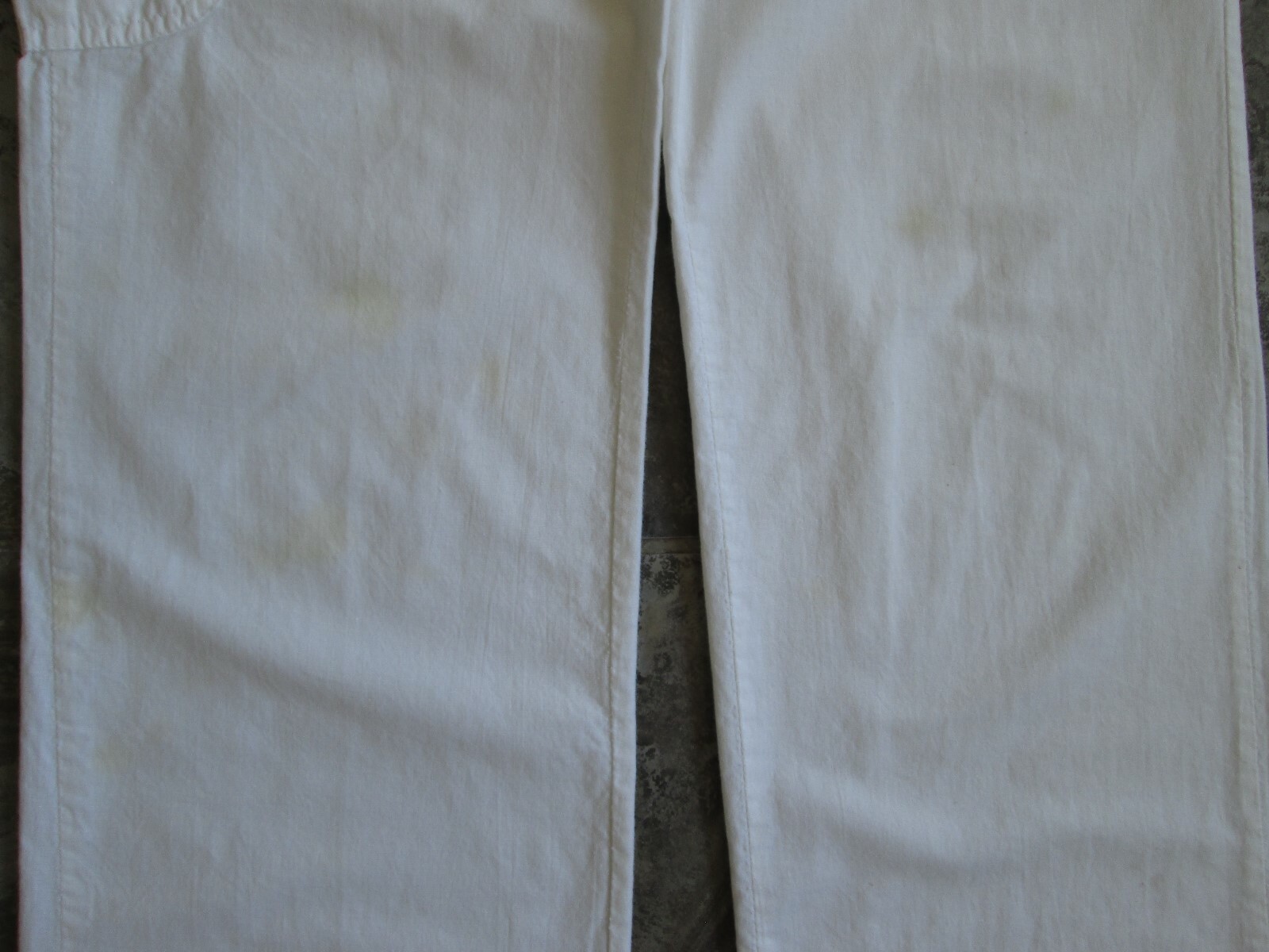 VTG Ormond Pants 15 28×33 Tall White Pleated High Waist Pockets Adjustable Waist