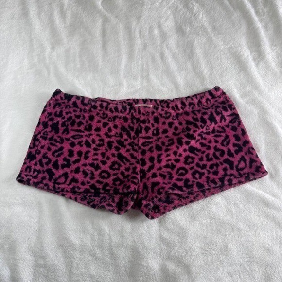 Playboy playmate pink cheetah print mini shorts y2k vintage mcbling