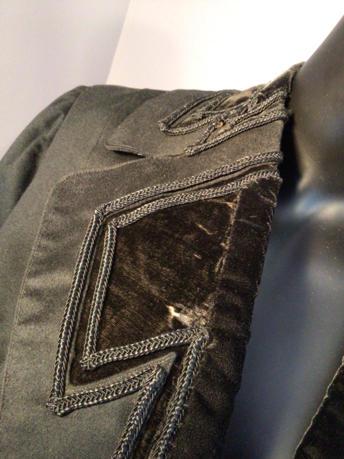 Authentic Philadelphia 1910 Suffragette FINE Wool Jacket velvet trim (E50)