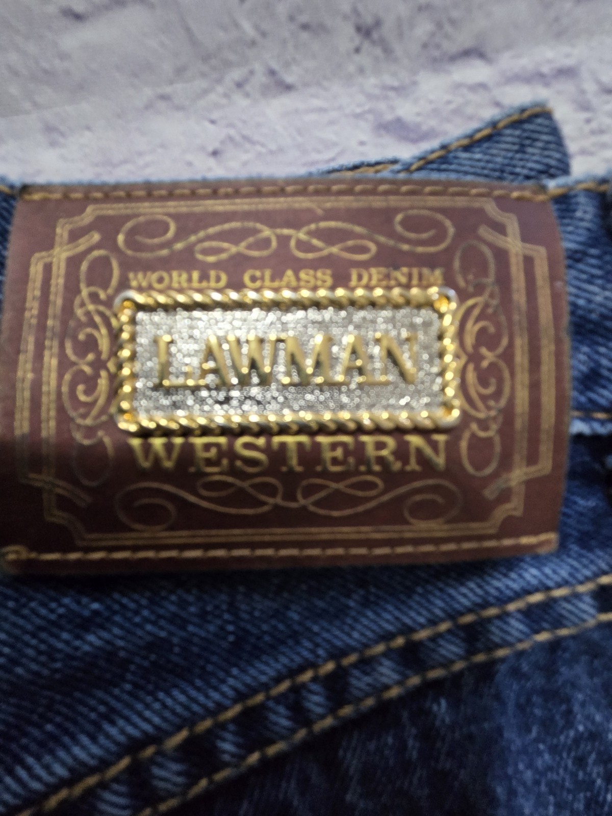 Vintage Bareback Lawman Jeans Studs Slim Fit Sz 13 Vintage Western