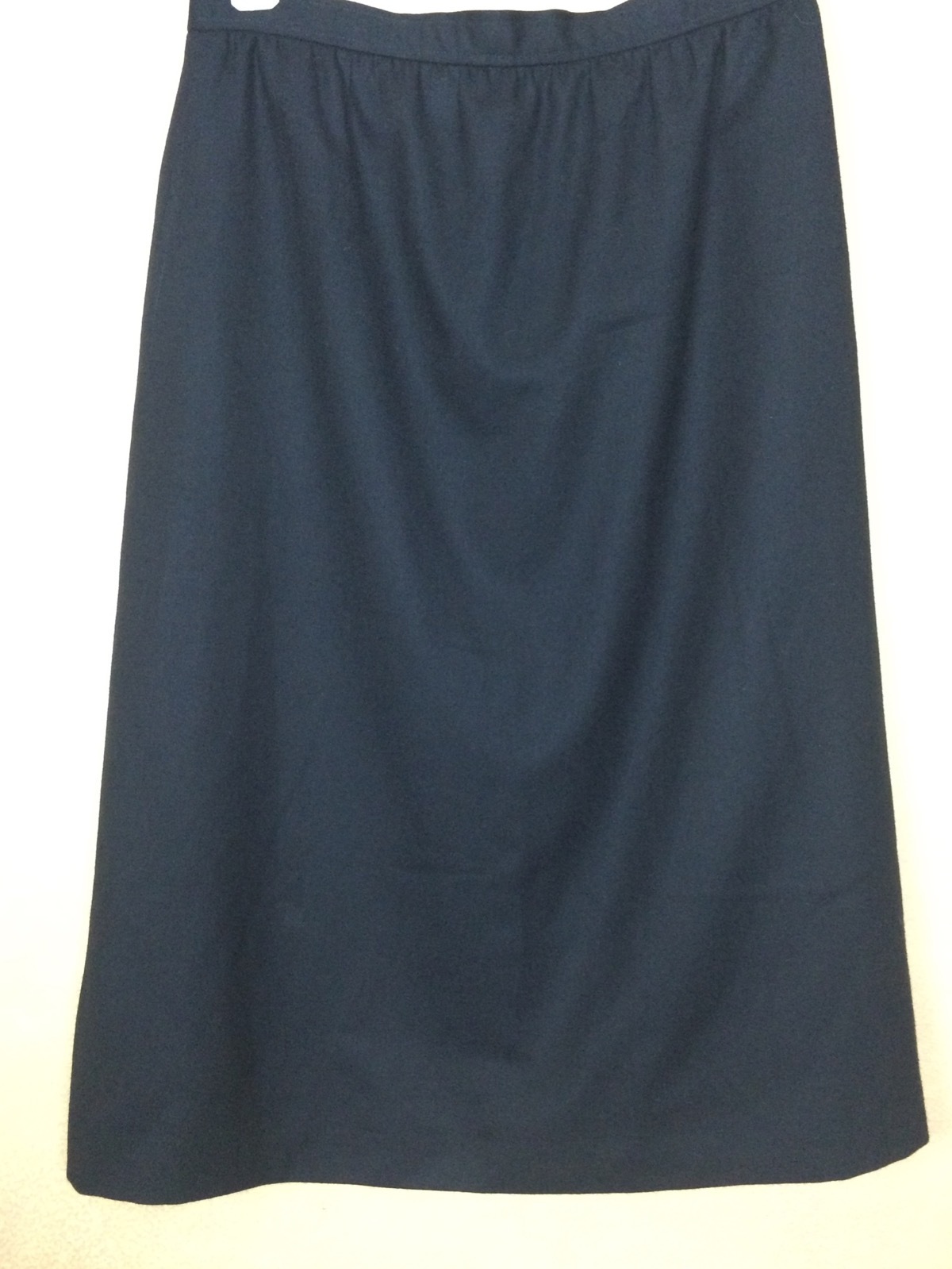 Evan Picone Skirt Modest Mid Calf Wear to Work Size 14 Vintage 70s 100% Wool