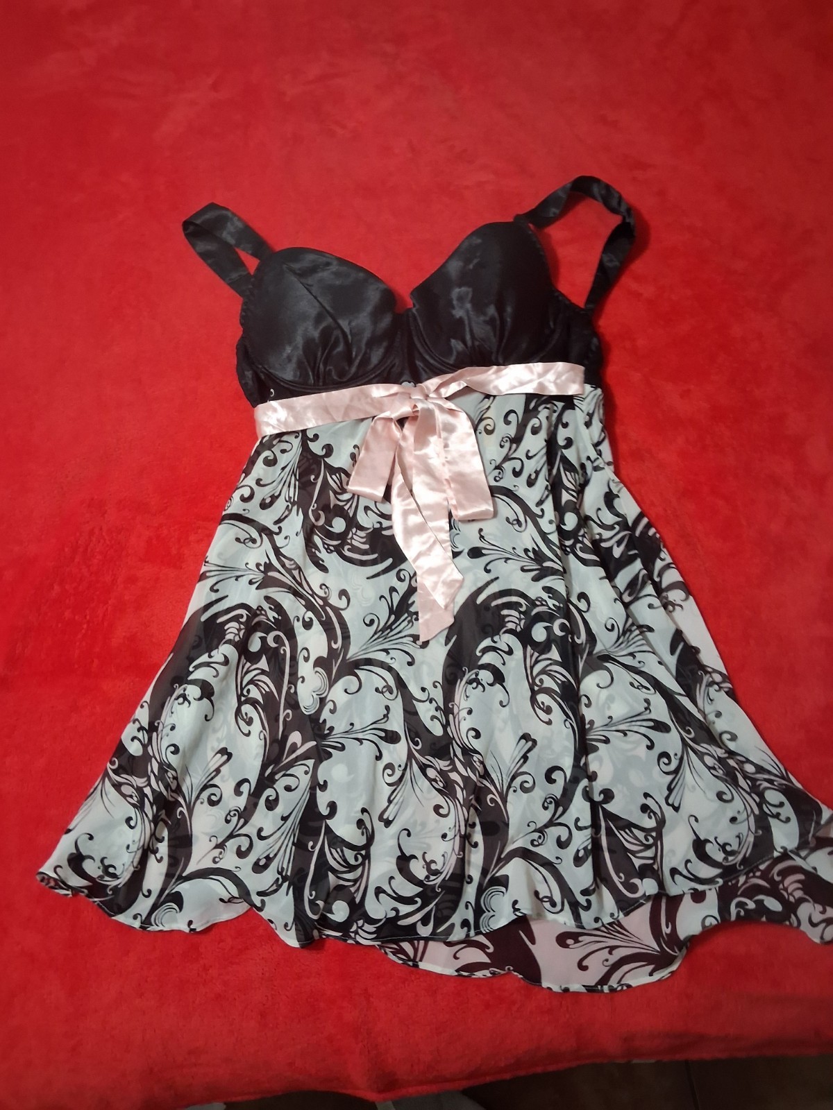 Giligan Omally Babydoll Nightie Vintage Pink Bow XXL Sissy