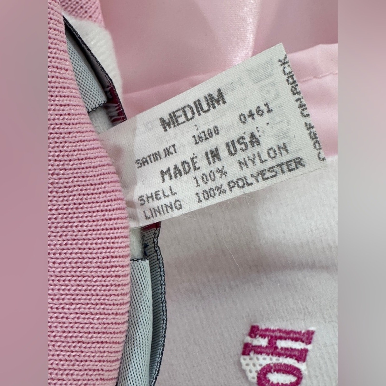 Hot August Nights Satin Bomber Jacket Pink 25th Anniversary size medium