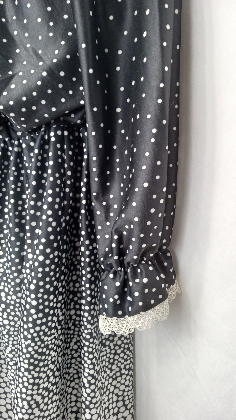 England Saint Honore Satin Black /white Polka Dot women&rsquo;s dress size 10